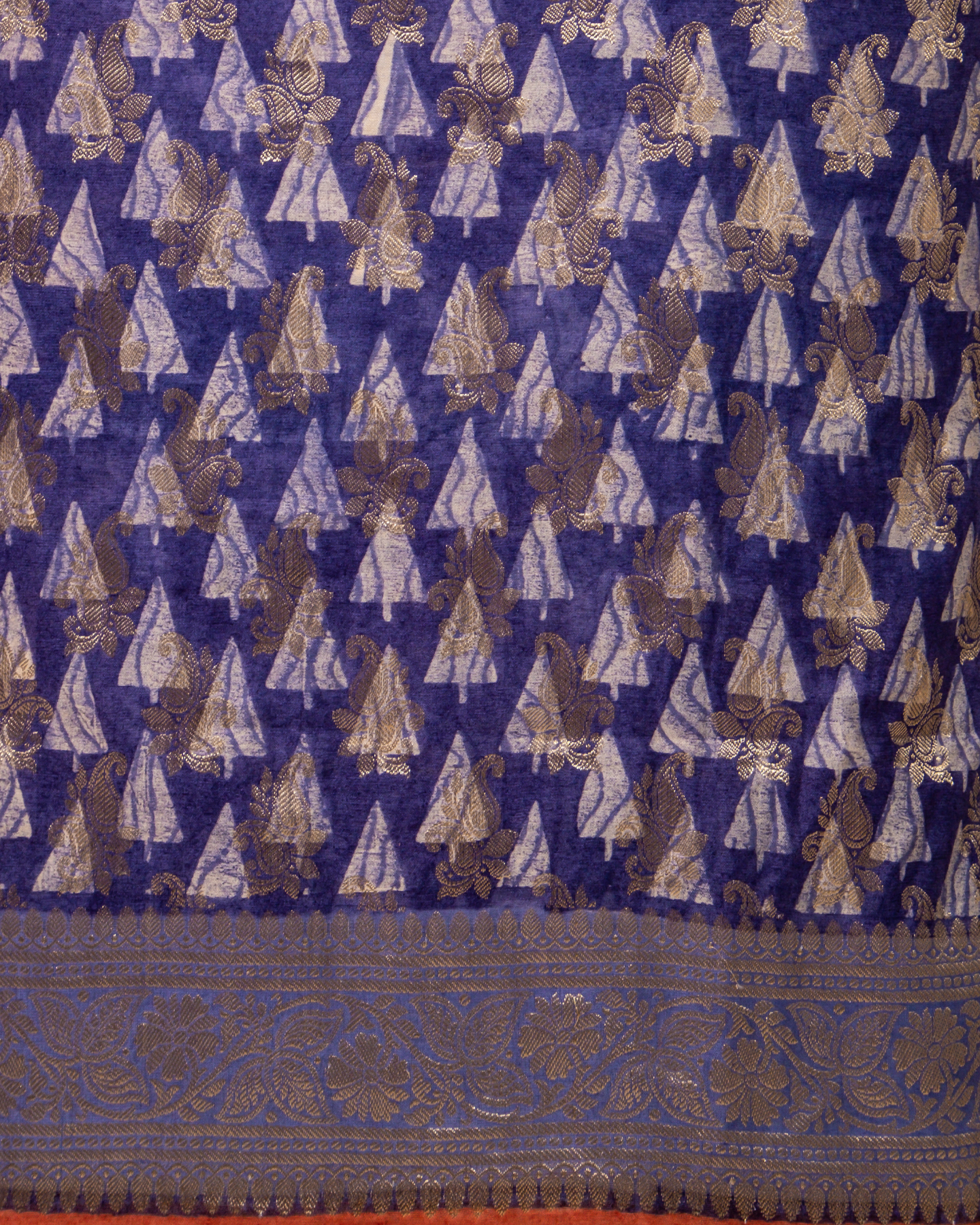 Royal Magenta - Banarasi Chiniya Silk 3-Piece Suit Set