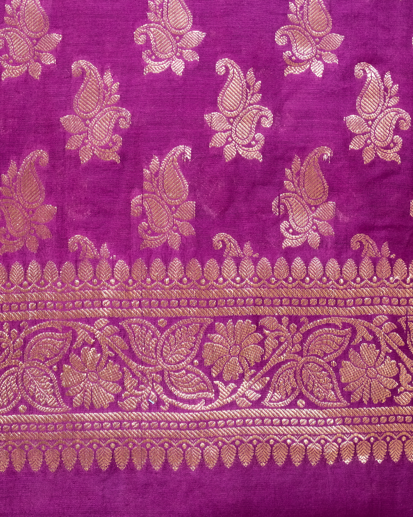 Wine Banarasi Chiniya Silk 3-Piece Suit Set